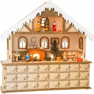 Produkt Small Foot Dřevěný adventní kalendář Kouzelný vánoční dům