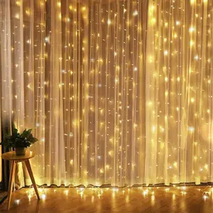 Produkt Solight Okenní vánoční závěs, 300 mini LED, 1,5 x 1,2 m, s časovačem