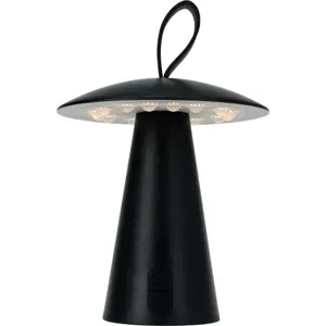 Produkt Stolní venkovní přenosná LED lampa Boise, černá, USB, 15 x 17 cm, plast