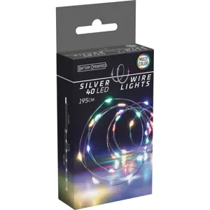 Produkt Světelný drát Silver lights 40 LED, barevná, 195 cm