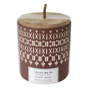 Produkt Svíčka Natural Breath, přírodní vosk, vůně Exotic Wood, 205 g