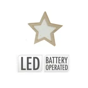 Produkt Svíticí LED dekorace Star shape 10 LED, 15 x 15 x 2,5 cm