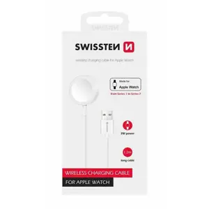 Produkt SWISSTEN Magnetický nabíjecí kabel pro Apple Watch USB, 1,2 m, bílá