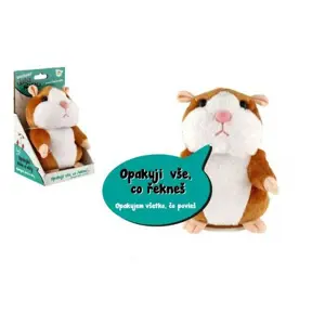 Produkt Teddies Křeček Mireček opakující věty, 18 cm, na baterie, 12 x 20 x 10 cm