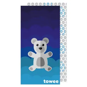 Produkt Towee Rychleschnoucí osuška Teddy Bear modrá, 70 x 140 cm