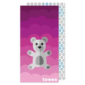 Produkt Towee Rychleschnoucí osuška Teddy Bear růžová, 70 x 140 cm