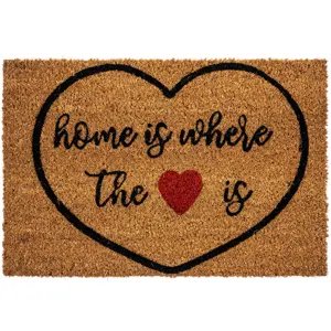 Produkt Trade Concept Kokosová rohožka Home is where the heart is, 40 x 60 cm