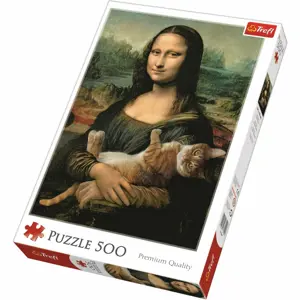 Produkt Trefl Puzzle Mona Lisa s kočkou, 500 dílků