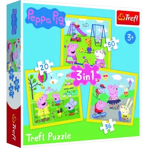 Produkt Trefl Puzzle Prasátko Peppa 3v1 (20,36,50 dílků)