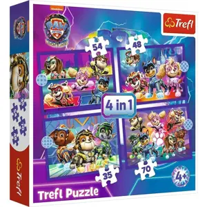 Produkt Trefl Puzzle Tlapková patrola Hrdinové 4v1 (35, 48, 54, 70 dílků)