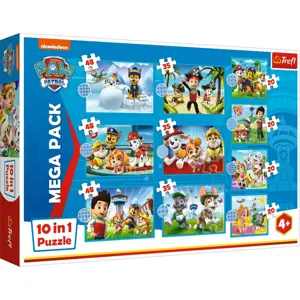 Trefl Puzzle Tlapková patrola MEGA PACK 10v1