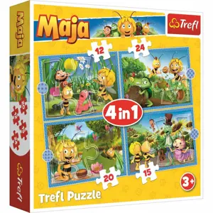 Produkt Trefl Puzzle Včelka Mája Dobrodružství 4v1 (12,15,20,24 dílků)