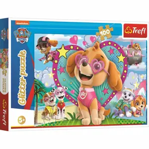 Produkt Trefl Třpytivé puzzle Tlapková patrola V záři Skye, 100 dílků