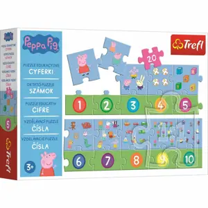 Produkt Trefl Vzdělávací puzzle Čísla Prasátko Peppa, 20 dílků