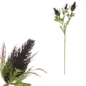 Produkt Umělá květina Eryngium fialová, 66 cm