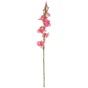 Produkt Umělá květina Gladiola růžová, 10 x 85 x 10 cm