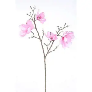 Produkt Umělá květina Magnolie světle růžová, 86 cm