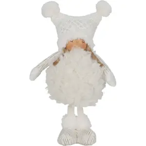 Produkt Vánoční dekorace Fluffy girl bílá, 18 x 12 x 33 cm