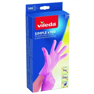 Produkt Vileda Simple rukavice S/M 100 ks