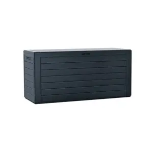 Produkt Zahradní box Woodebox antracit, 280 l, 116 x 55 x 44 cm