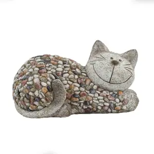 Produkt Zahradní dekorace Kočka s kamínky, 32 x 18 x 18 cm