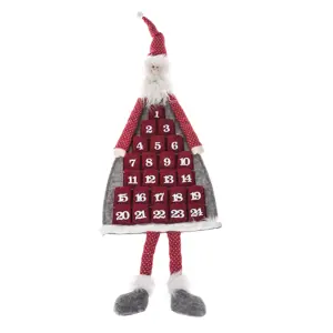 Produkt Závěsný adventní kalendář Santa, 110 cm