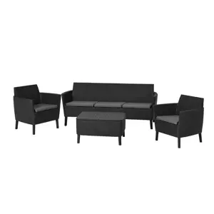 Produkt Allibert Polyratanový set Salema 3 seater - grafit