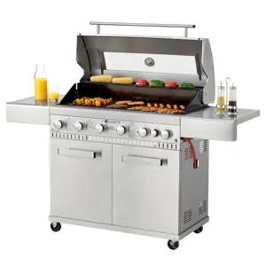 Produkt Juskys BBQ plynový gril Minnesota s 6 hořáky + 1 bočním hořákem