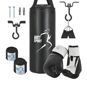 Produkt Juskys Boxovací pytel 8kg (boxerské rukavice, bandáže a stropní držáky)