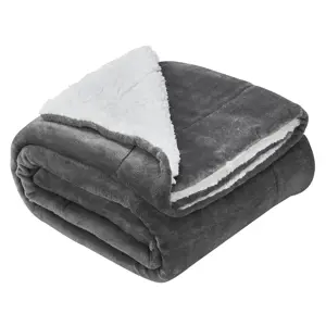 Produkt Juskys Fleecová deka 220x240 cm tmavě šedá