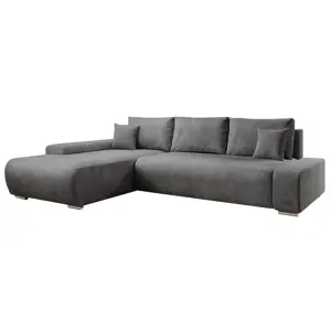 Produkt Juskys Sofa Iseo pravé provedení – tmavě šedá