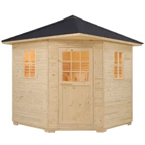 Produkt Juskys Venkovní sauna Eldur s 8 kW ohřívačem & příslušenstvím