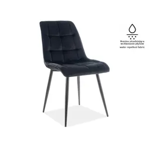 Produkt Signal Židle CHIC MATT VELVET 99 černý rám / černý