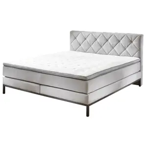 Produkt Sun garden Kontinentální postel BOXSPRING ROCKAWAY BX2180 160x200 cm - světle šedá