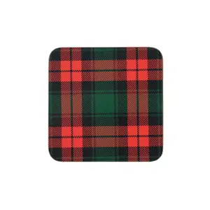 Produkt 6 ks pevné korkové podtácky Tartan - 10*10*0,4cm Mars & More