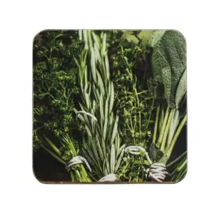 Produkt 6ks pevné korkové podtácky bylinky Herbs - 10*10*0,4cm Mars & More