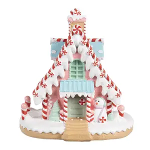 Barevná perníková chaloupka Gingerbread House - 16*13*15 cm Clayre & Eef