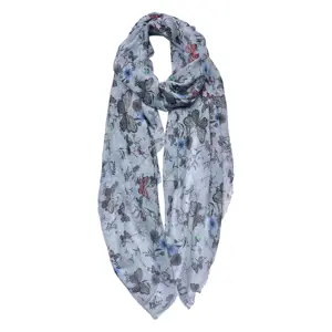 Produkt Barevný dámský šátek s motýlky - 85x180 cm Clayre & Eef