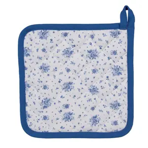 Produkt Bavlněná chňapka - podložka Blue Rose Blooming - 20*20 cm Clayre & Eef