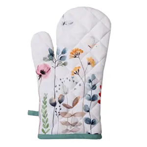 Produkt Bavlněná kuchyňská chňapka Flowerbomb - 18*30 cm Clayre & Eef