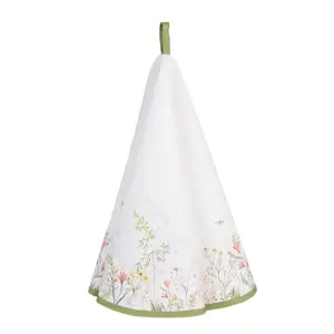 Produkt Bavlněná kulatá utěrka s lučními květy Wildflower Fields - Ø 80 cm Clayre & Eef