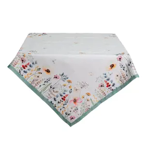 Produkt Bavlněný čtvercový ubrus Flowerbomb - 150*150 cm Clayre & Eef