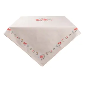 Produkt Bavlněný ubrus s květy Little Rose Collection - 100*100 cm Clayre & Eef