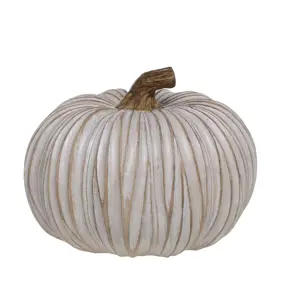 Béžová antik dekorace dýně Pumpkin latté - Ø 20*15 cm  Chic Antique