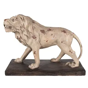 Produkt Béžová antik dekorativní socha lev Lion - 55*23*40 cm Clayre & Eef