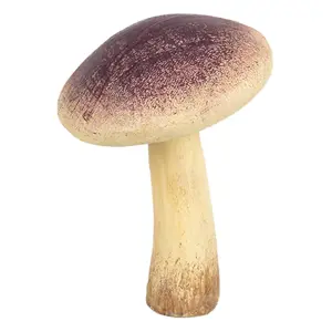 Produkt Béžovo-fialová dekorace houba Mushroom - Ø 9*12 cm  Clayre & Eef