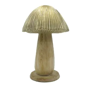 Produkt Béžovo-hnědá dekorace houba Mushroom - Ø 9*14 cm  Clayre & Eef