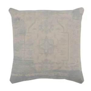 Produkt Béžovo-modrý polštář Jacquard - 45*45cm J-Line by Jolipa