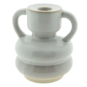Produkt Béžový porcelánový svícen na úzkou svíčku Chrie - Ø 11*11 cm Clayre & Eef