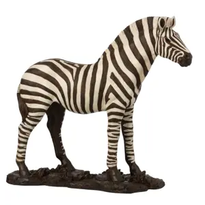 Produkt Bílo-černá antik dekorace Zebra - 53*18*48cm J-Line by Jolipa